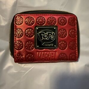 Loungefly Marvel Red Embossed Wallet